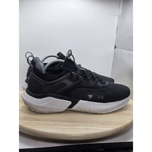 Under Armour Project Rock 5 Black Training 3025435-003 UK 8.5 US 9.5 EUC - Picture 3 of 8